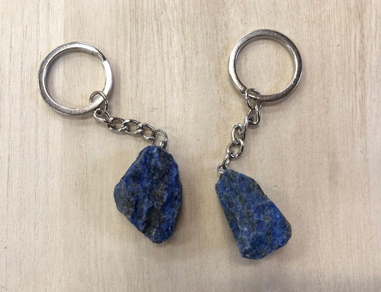 Llavero Lapislázuli en bruto